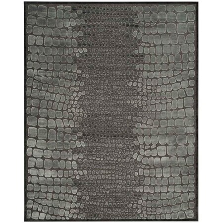 Safavieh 3 ft. 3 in. x 5 ft. 3 in. Martha Stewart Rectangle Power Loomed Rug - Anthracite & Anthracite MSR74304-2330-35